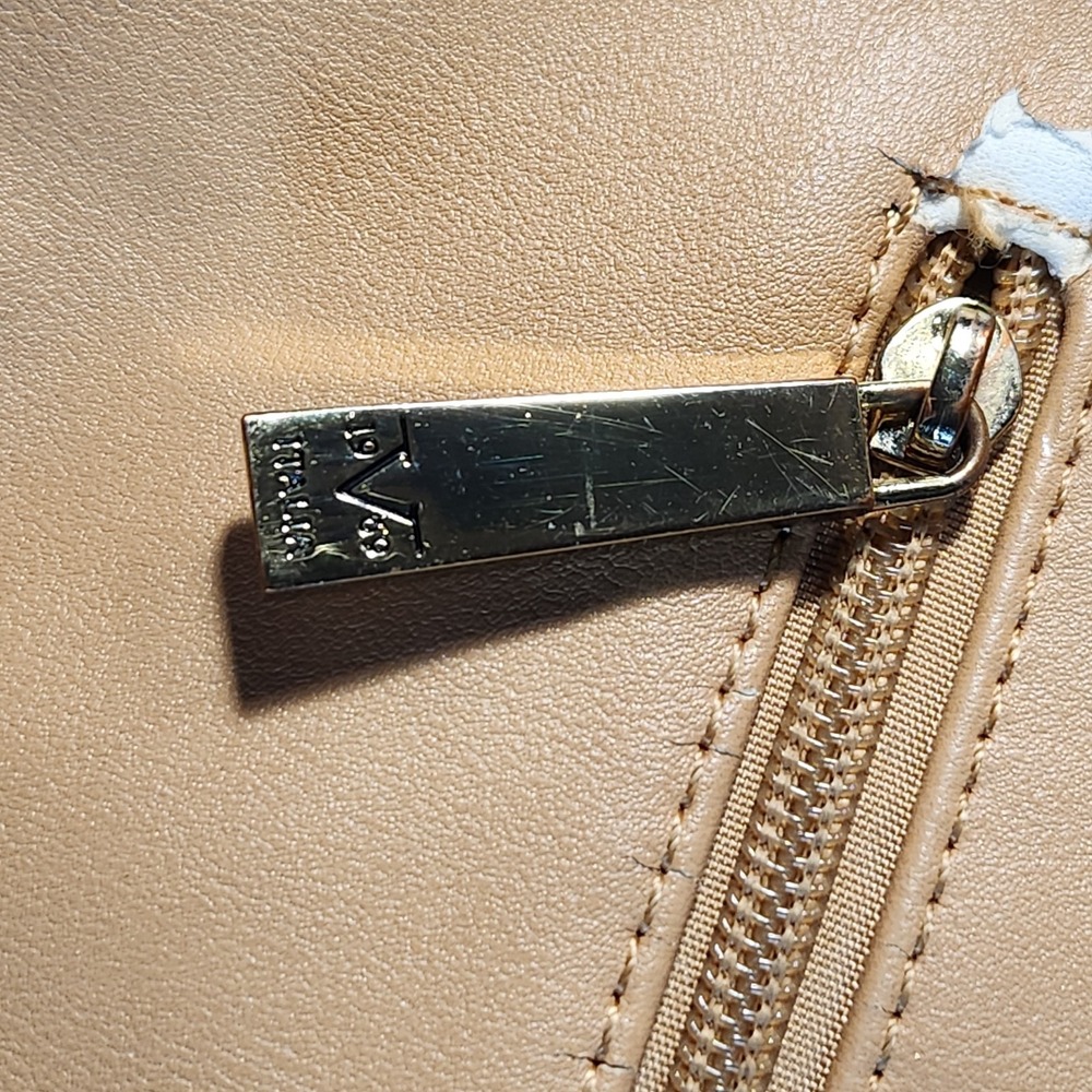 19V69 Italia‎ Versace Shoulder Bag Purse Beige Quilted Tassle Tote Satchel - Picture 7 of 13